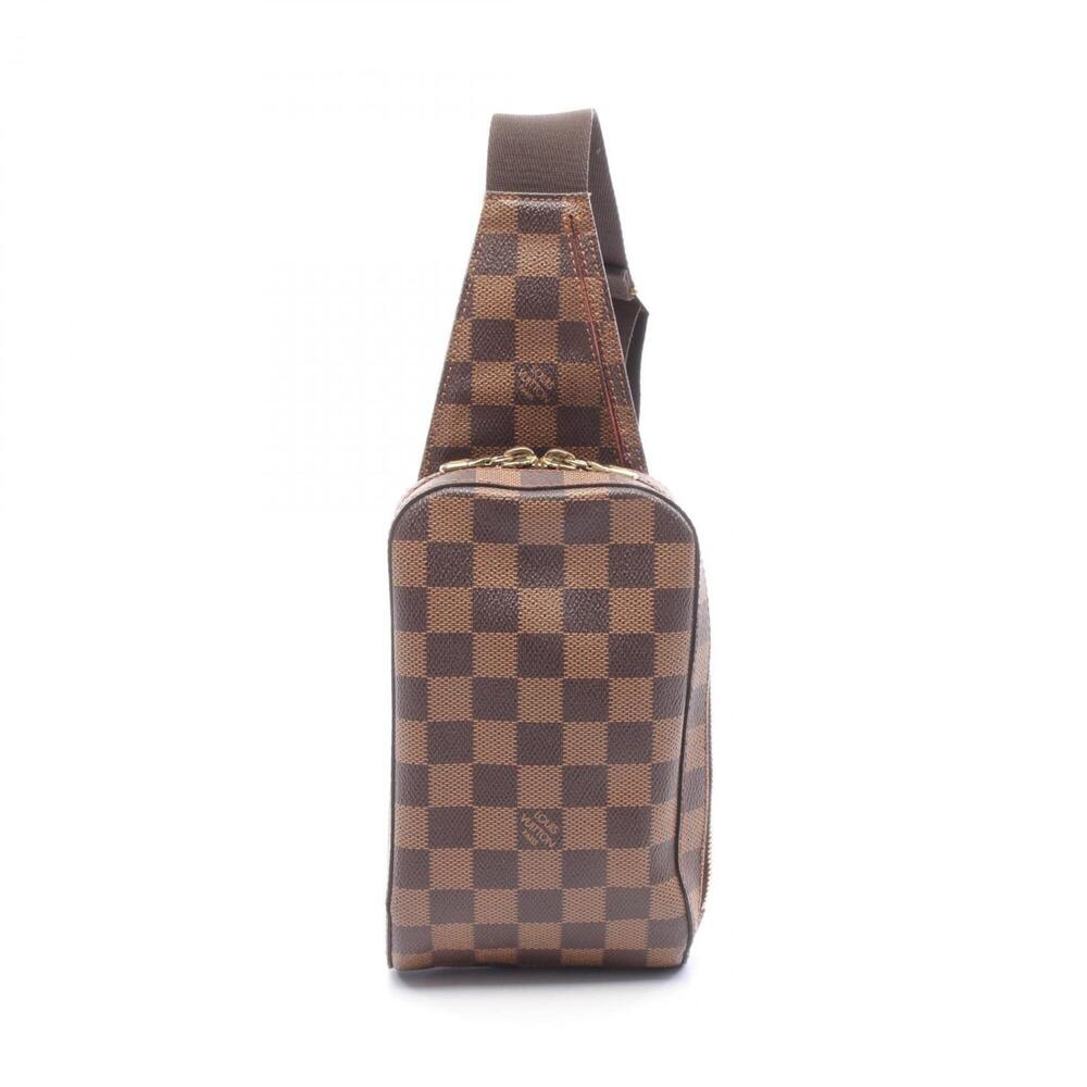LOUIS VUITTON Authentic Brown Damier Coated Canvas Fanny Pack